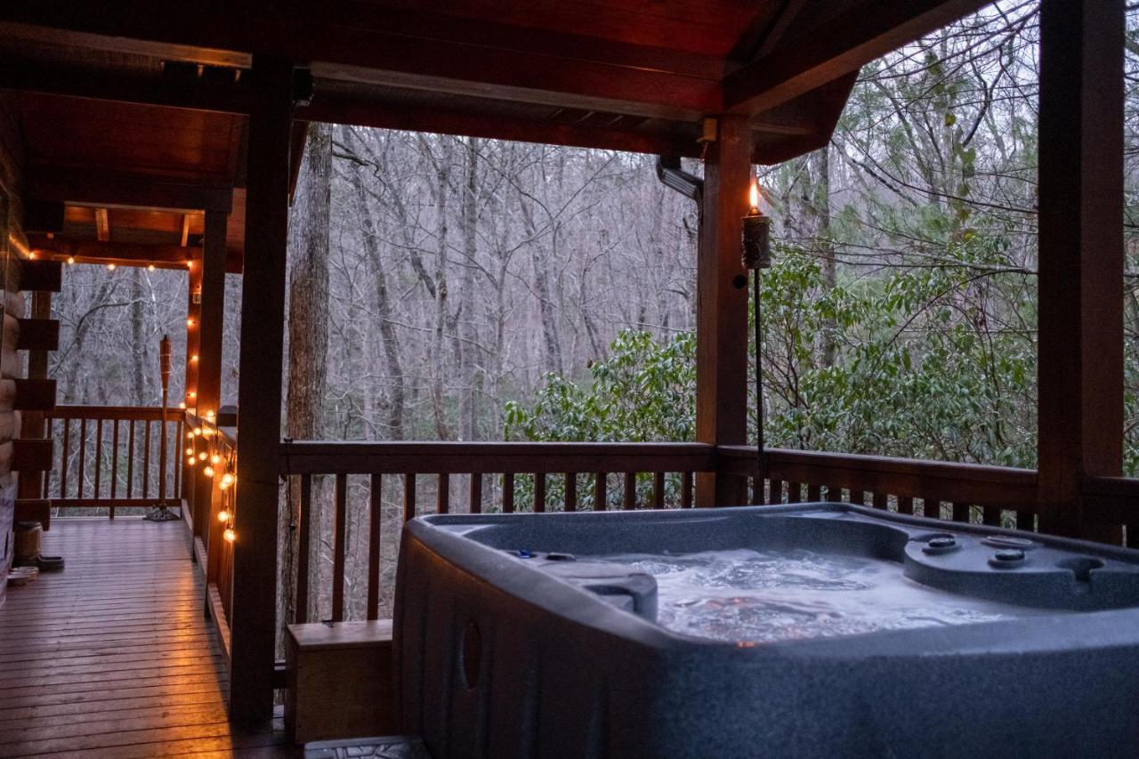 Vila Three Dog Night - Pet-Friendly Cabin With Hot Tub Blue Ridge Exteriér fotografie