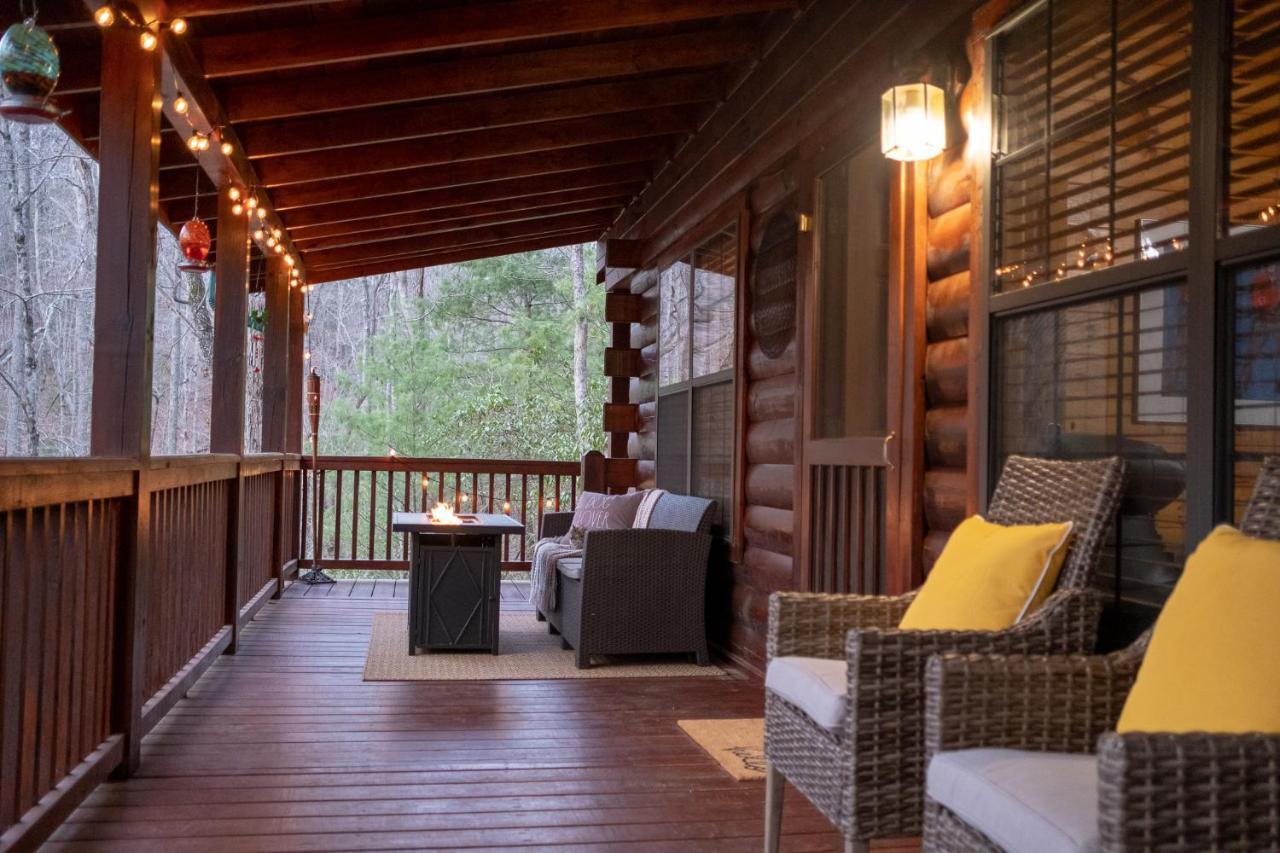 Vila Three Dog Night - Pet-Friendly Cabin With Hot Tub Blue Ridge Exteriér fotografie