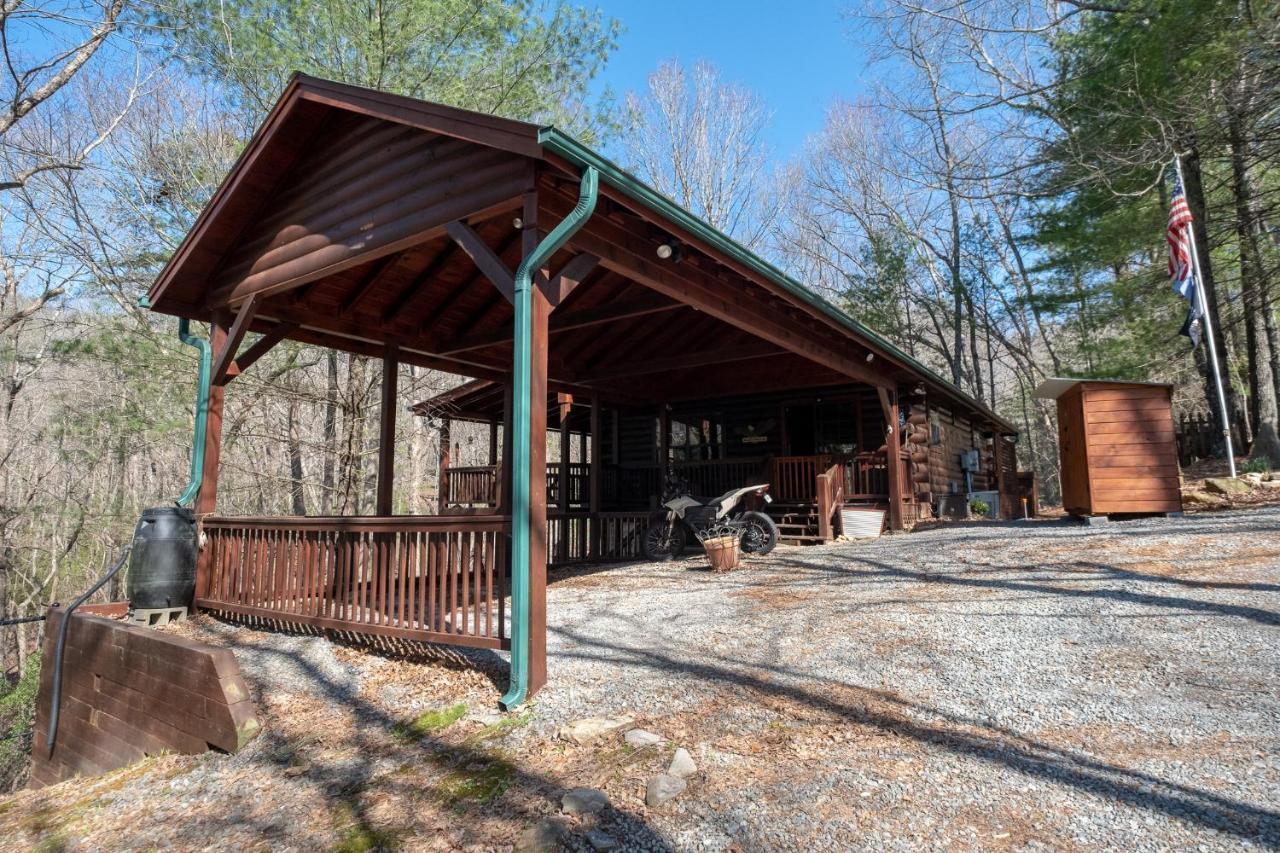 Vila Three Dog Night - Pet-Friendly Cabin With Hot Tub Blue Ridge Exteriér fotografie